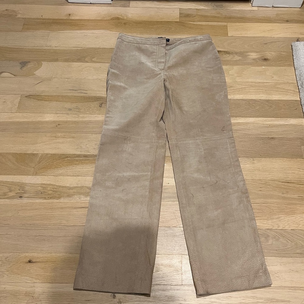 Tan Vintage Leather Pants